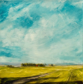 oil painting by Mandy Main titled The Road Home II