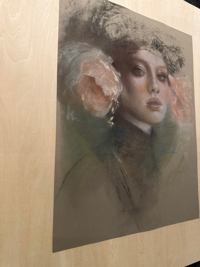 Toned Silence by Mara Light |  Side View of Artwork 