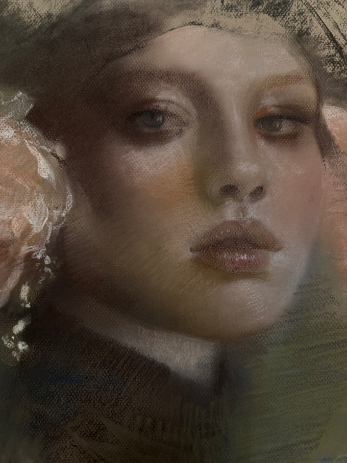 Toned Silence by Mara Light |  Closeup View of Artwork 