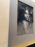 Original art for sale at UGallery.com | Whisper of White by Mara Light | $1,025 | charcoal drawing | 30' h x 24' w | thumbnail 2