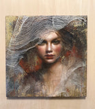 Original art for sale at UGallery.com | Ember by Mara Light | $4,350 | oil painting | 24' h x 24' w | thumbnail 3
