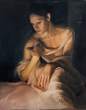 Original art for sale at UGallery.com | Gazing by Mara Light | $2,400 | oil painting | 20' h x 16' w