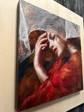Original art for sale at UGallery.com | Weightless by Mara Light | $4,350 | oil painting | 24' h x 24' w | thumbnail 2