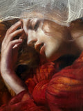 Original art for sale at UGallery.com | Weightless by Mara Light | $4,350 | oil painting | 24' h x 24' w | thumbnail 4