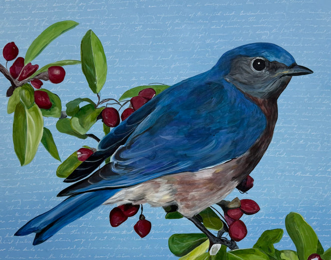 Azure by Maria Karla Watson |   Closeup View of Artwork 