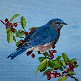 Original art for sale at UGallery.com | Azure by Maria Karla Watson | $4,000 | acrylic painting | 48' h x 48' w