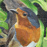 Original art for sale at UGallery.com | Bird Song by Maria Karla Watson | $5,000 | acrylic painting | 60' h x 48' w | thumbnail 4