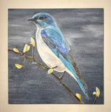 Original art for sale at UGallery.com | Bluebird by Maria Karla Watson | $6,200 | acrylic painting | 60' h x 60' w | thumbnail 3