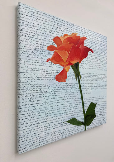 Delicate Fire by Maria Karla Watson |  Side View of Artwork 