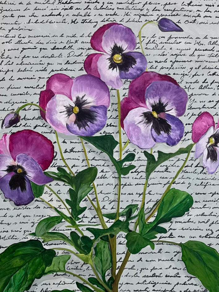 Magenta by Maria Karla Watson |  Closeup View of Artwork 