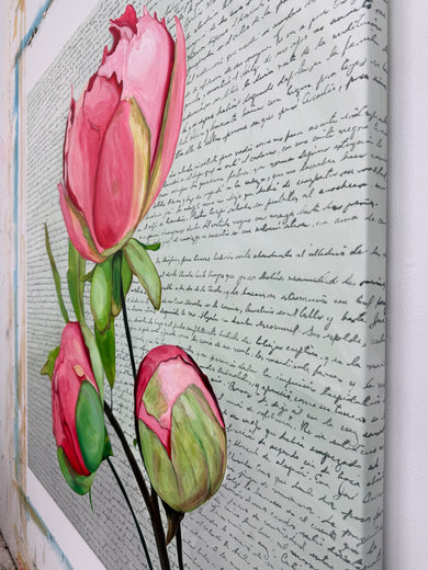 March by Maria Karla Watson |  Side View of Artwork 