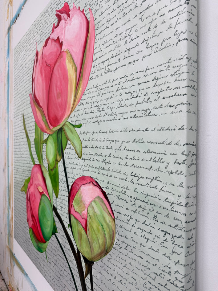 March by Maria Karla Watson |  Side View of Artwork 