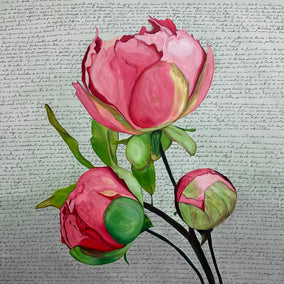 acrylic painting by Maria Karla Watson titled March
