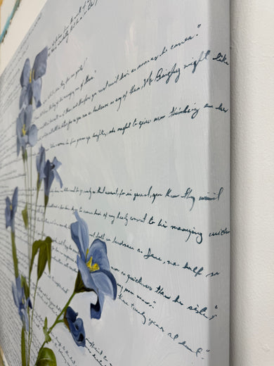 Pride and Prejudice by Maria Karla Watson |  Side View of Artwork 