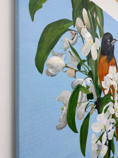 Spring by Maria Karla Watson |  Side View of Artwork 