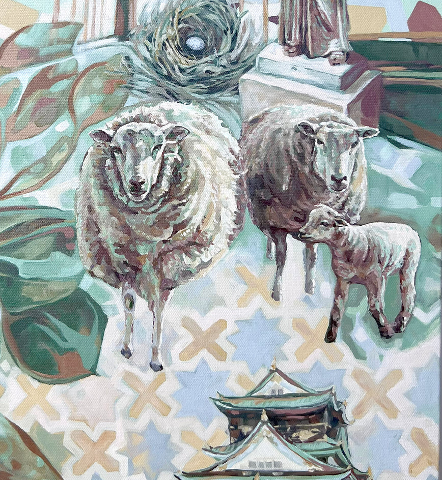 Comfort in Motifs by Marie-Eve Champagne |  Closeup View of Artwork 