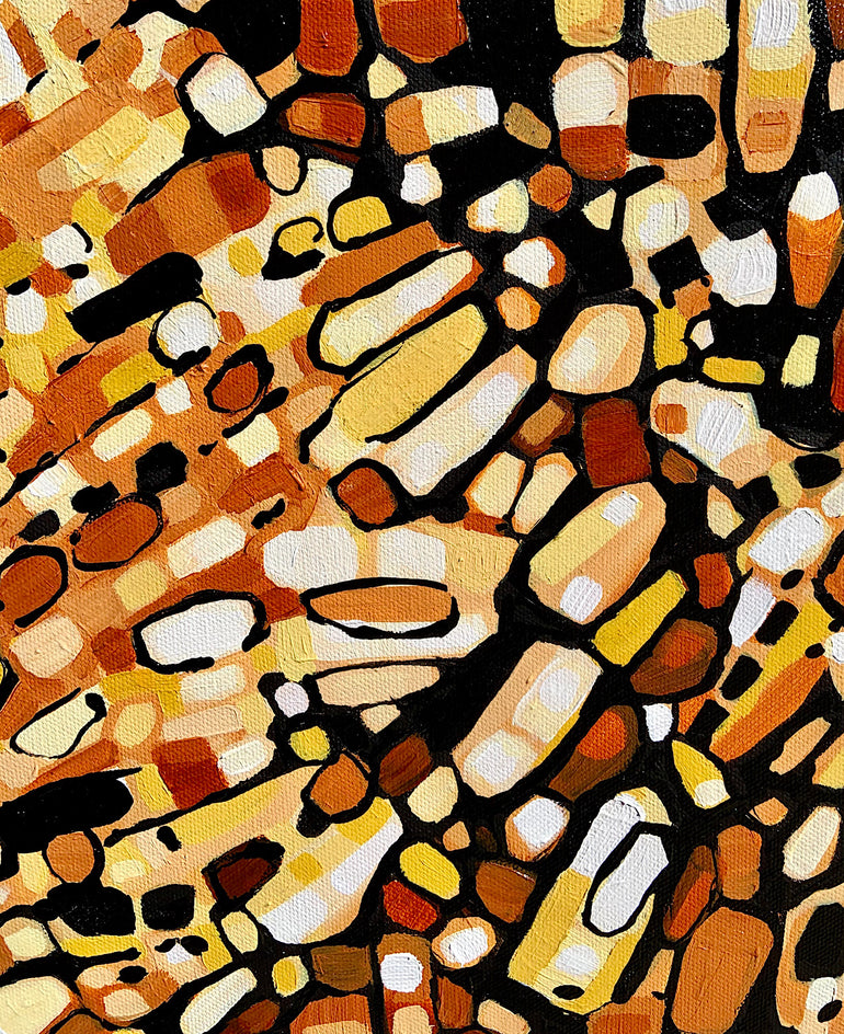 Fragmentation - Topaz Wind by Marie-Eve Champagne |  Closeup View of Artwork 