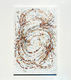 Original art for sale at UGallery.com | Fragmentation II - Clay by Marie-Eve Champagne | $1,200 | acrylic painting | 36' h x 24' w | thumbnail 3