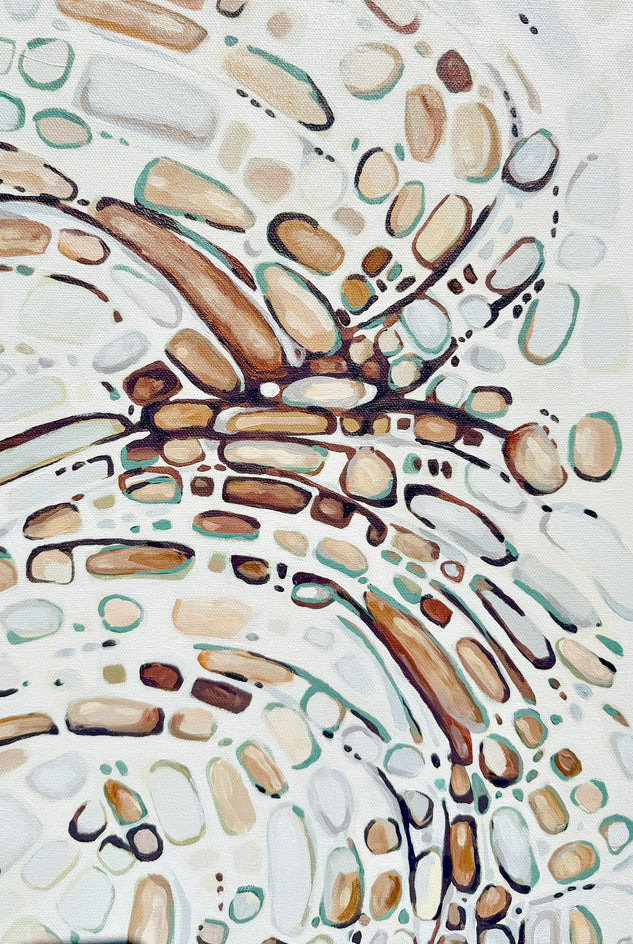 Fragmentation II - Clay by Marie-Eve Champagne |  Closeup View of Artwork 