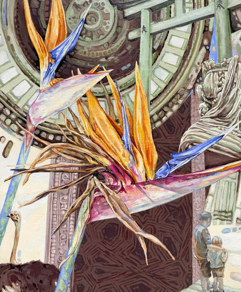Lost in Paradise by Marie-Eve Champagne |  Closeup View of Artwork 