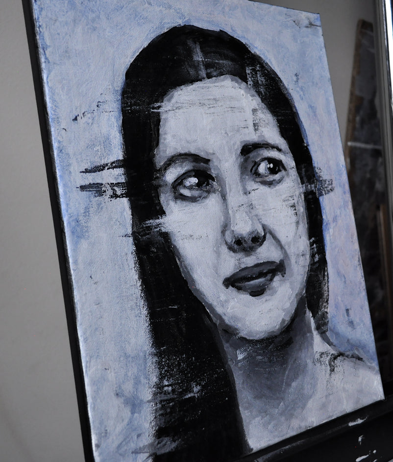 August 13, 1998 (98-99 Series) by Mark Cudd |  Side View of Artwork 