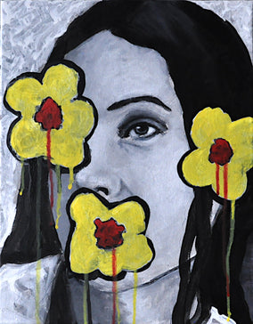 Original art for sale at UGallery.com | August 19, 1998 (98-99 Series) by Mark Cudd | $375 | acrylic painting | 14' h x 11' w