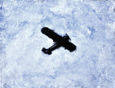 acrylic painting by Mark Cudd titled I'm Away Now (98-99 Series)