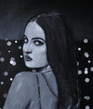 Original art for sale at UGallery.com | It's Gonna Be a Long Night (98-99 Series) by Mark Cudd | $850 | acrylic painting | 24' h x 20' w | thumbnail 1