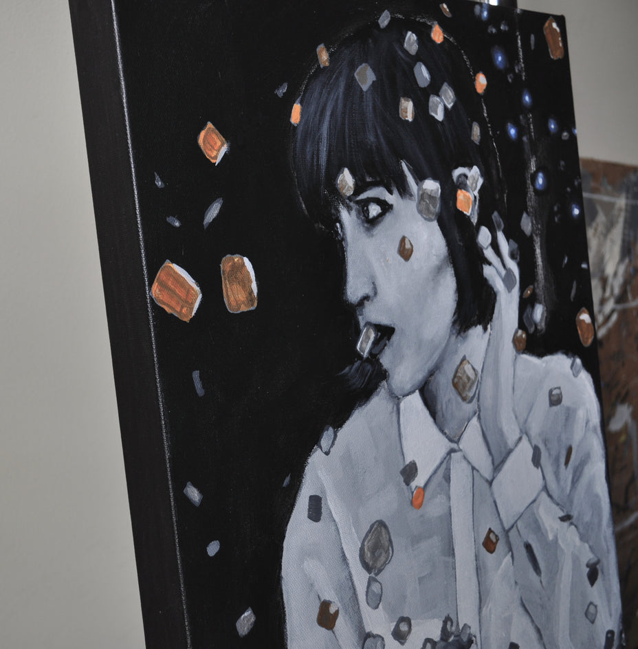 January 1, 1999 (98-99 Series) by Mark Cudd |  Side View of Artwork 