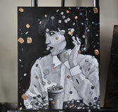 Original art for sale at UGallery.com | January 1, 1999 (98-99 Series) by Mark Cudd | $600 | acrylic painting | 20' h x 16' w | thumbnail 3