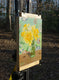 Original art for sale at UGallery.com | Daffodils on Green by Mary Beatty-Brooks | $400 | acrylic painting | 10' h x 8' w | thumbnail 2