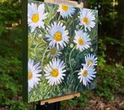 Original art for sale at UGallery.com | Daisies Greet the Sun by Mary Beatty-Brooks | $575 | acrylic painting | 12' h x 12' w | thumbnail 2