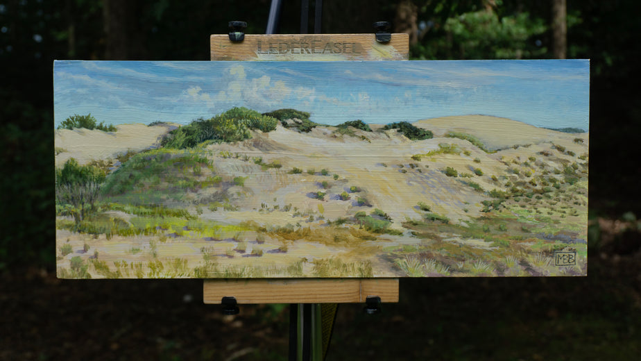 Dunes at Nags Head by Mary Beatty-Brooks |  Context View of Artwork 