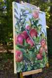 Original art for sale at UGallery.com | October Apples by Mary Beatty-Brooks | $725 | acrylic painting | 16' h x 12' w | thumbnail 2