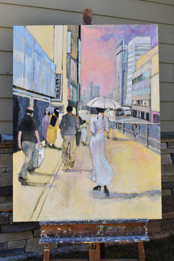 City Stroll by Mary Pratt |  Context View of Artwork 