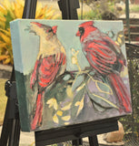 Original art for sale at UGallery.com | Sweethearts by Mary Pratt | $475 | acrylic painting | 9' h x 12' w | thumbnail 2