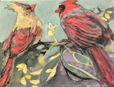 acrylic painting by Mary Pratt titled Sweethearts