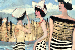 Original art for sale at UGallery.com | Tidal Conversation by Mary Pratt | $2,600 | acrylic painting | 40' h x 40' w | thumbnail 4