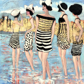 Original art for sale at UGallery.com | Tidal Conversation by Mary Pratt | $2,600 | acrylic painting | 40' h x 40' w