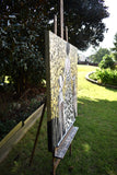Original art for sale at UGallery.com | The Golden Path of Best Friends by Mary Pratt | $2,175 | mixed media artwork | 36' h x 36' w | thumbnail 2