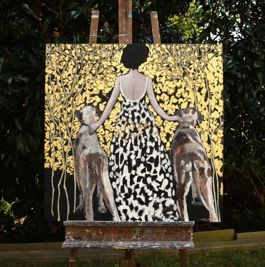 The Golden Path of Best Friends by Mary Pratt |  Context View of Artwork 
