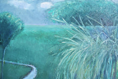 Original art for sale at UGallery.com | A Study in Green by Mary Pratt | $1,300 | oil painting | 20' h x 20' w | thumbnail 4