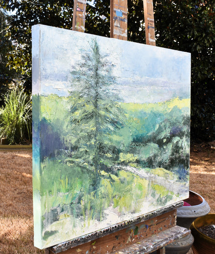 A View of Curryglass, Ireland by Mary Pratt |  Side View of Artwork 