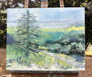 Original art for sale at UGallery.com | A View of Curryglass, Ireland by Mary Pratt | $1,575 | oil painting | 24' h x 30' w | thumbnail 3