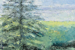 Original art for sale at UGallery.com | A View of Curryglass, Ireland by Mary Pratt | $1,575 | oil painting | 24' h x 30' w | thumbnail 4