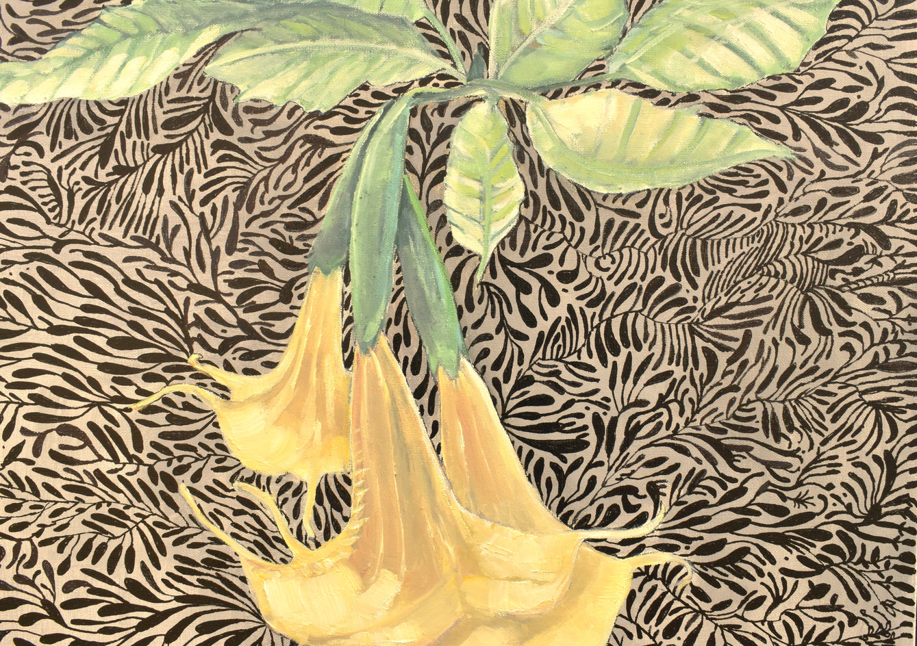 Flower Song by Mary Pratt |  Closeup View of Artwork 