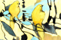 Original art for sale at UGallery.com | Happy Yellow by Mary Pratt | $1,800 | oil painting | 14' h x 33' w | thumbnail 4