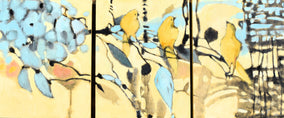 Original art for sale at UGallery.com | Happy Yellow by Mary Pratt | $1,800 | oil painting | 11' h x 33' w