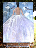 Original art for sale at UGallery.com | Head in the Clouds by Mary Pratt | $3,900 | oil painting | 48' h x 36' w | thumbnail 3