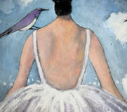 Original art for sale at UGallery.com | Head in the Clouds by Mary Pratt | $3,900 | oil painting | 48' h x 36' w | thumbnail 4